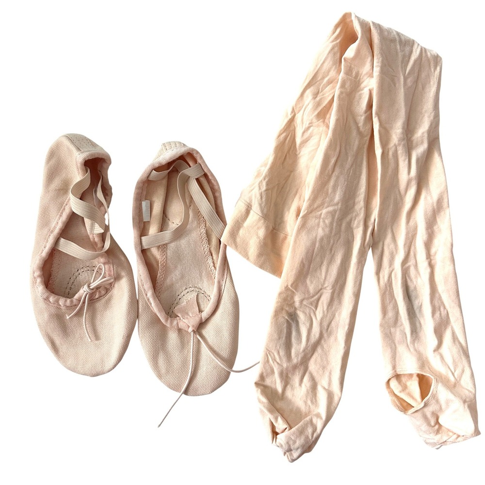 Balera Kids Ballet Shoes 11ML and Cream color Tights MC Set Light Pink T90C